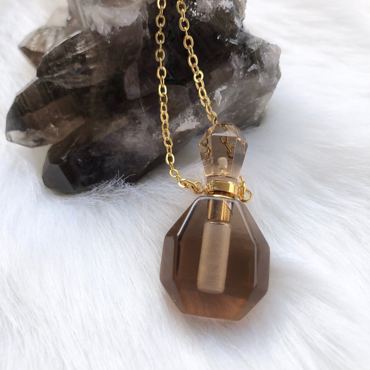 Aroma Gem Necklace - Perfume Bottle